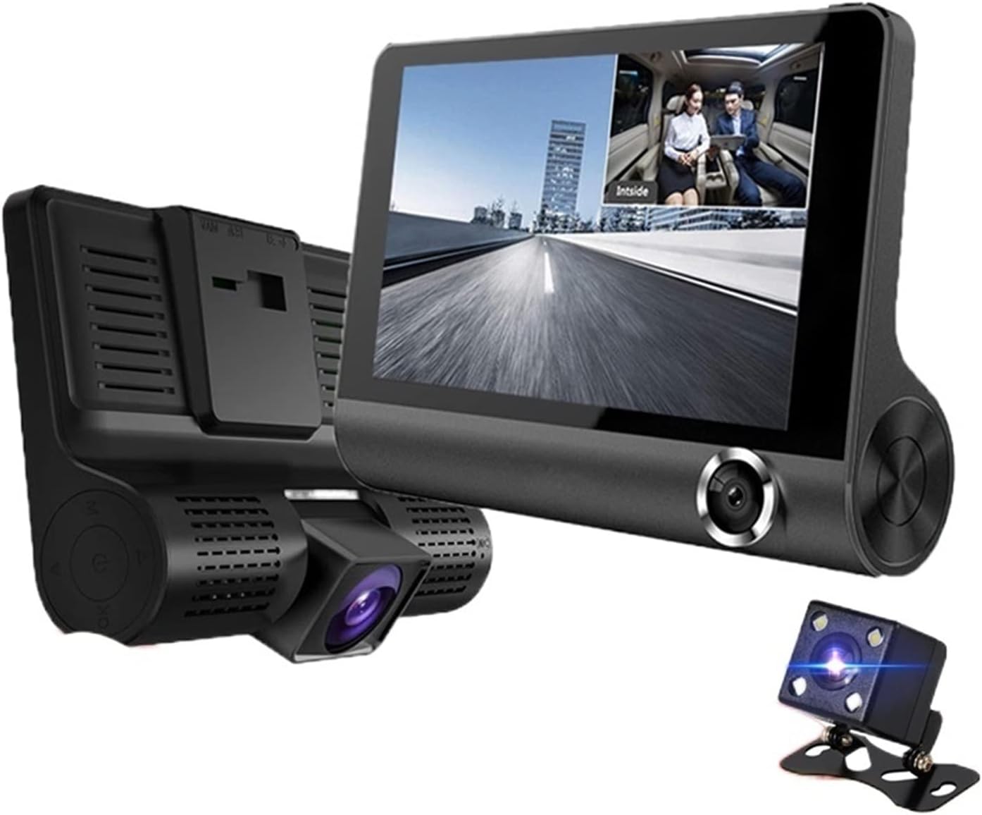 Cámara Carro Dvr Hd 3 Lentes Full Hd