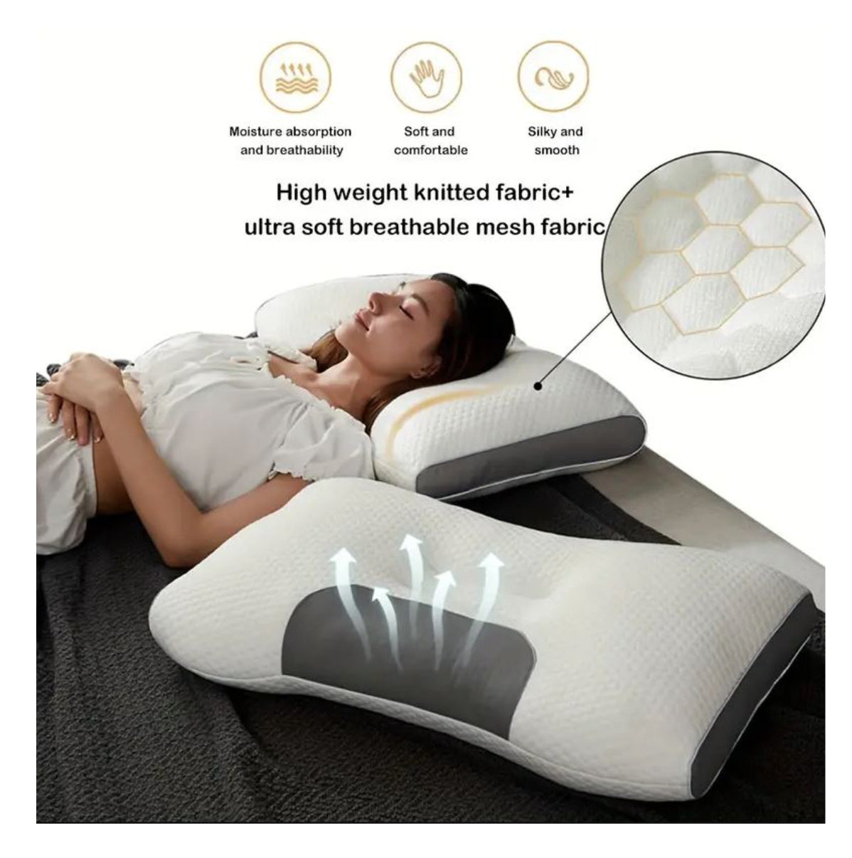 Almohada Cervical Cojin 3d  Desconso